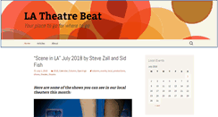Desktop Screenshot of latheatrebeat.com